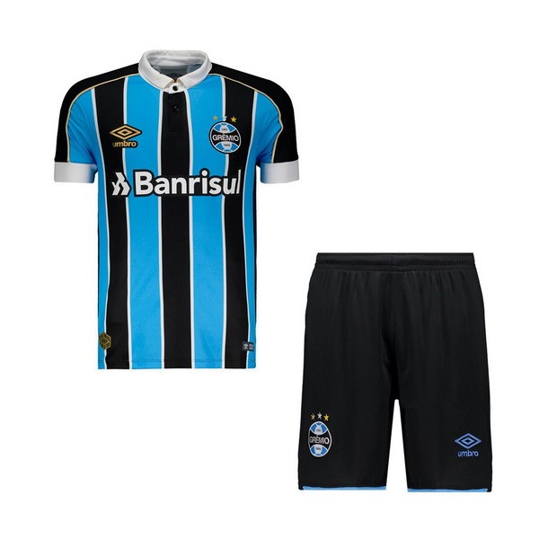 Grêmio Trikot Heim Kinder 2019-20 Blau Schwarz Fussballtrikots Günstig